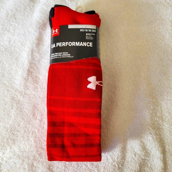 540 Under Armour	2 prs of Performance over the calf socks - Picture 1 of 7